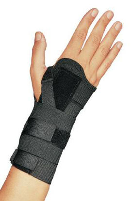 Picture of Wrist Brace ProCare® Universal CTS Aluminum / Elastic Left or Right Hand Black X-Small79-97012