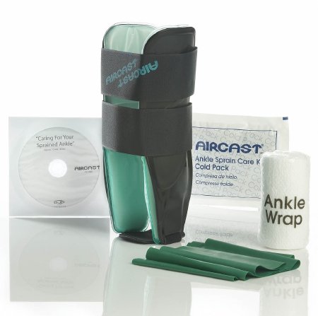 Picture of Ankle Sprain Management Kit Air-Stirrup® Universe™ Includes: Air-Stirrup* Universe* Ankle Brace, Ankle Wrap, Cold Pack, Exercise Band, Instructional DVD and Booklet02EK