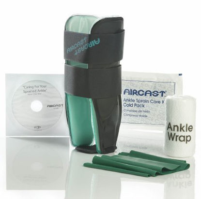 Picture of Ankle Sprain Management Kit Air-Stirrup® Universe™ Includes: Air-Stirrup* Universe* Ankle Brace, Ankle Wrap, Cold Pack, Exercise Band, Instructional DVD and Booklet02EK
