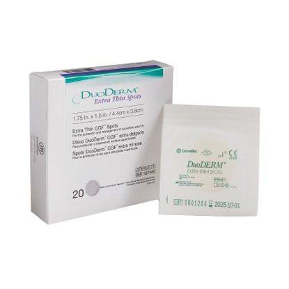 Picture of Hydrocolloid Dressing DuoDERM® Extra Thin 1-1/2 X 1-3/4 Inch Spot Sterile187932