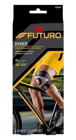 Picture of Knee Brace 3M™ Futuro™ Sport Moisture Control X-Large Pull-On / Hook and Loop Strap Closure 19 Inch and Up Knee Circumference Left or Right Knee45699ENR