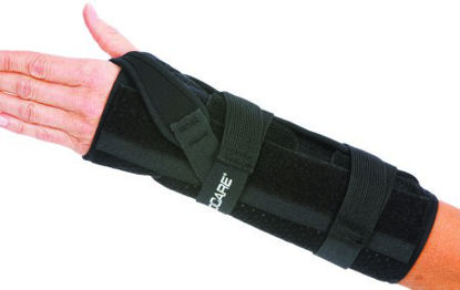 Picture of Wrist / Forearm Brace ProCare® Quick-Fit® Aluminum / Foam / Nylon Right Hand Black X-Large79-87501