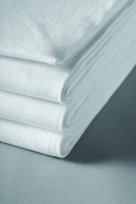 Picture of Bed Sheet Fitted 36 X 84 X 14.25 Inch White Cotton 60% / Polyester 40% Reusable07245400