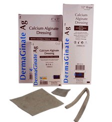 Picture of Silver Alginate Dressing DermaGinate/ Ag™ 4 X 5 Inch Rectangle Sterile00525E