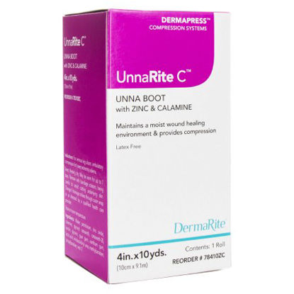 Picture of Unna Boot UnnaRite C™ 4 Inch X 10 Yard Calamine / Zinc Oxide78410ZC