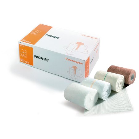 Picture of 4 Layer Compression Bandage System Profore 5-1/2 X 8 Inch / 4 Inch X 4 Yard / 4 Inch X 3 Yard / 4 Inch X 2-4/5 Yard Standard Compression Self-adherent / Tape Closure Tan NonSterile66020016
