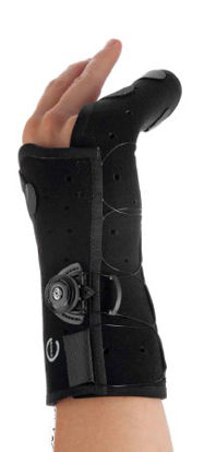 Picture of Boxer Fracture Brace Exos® Thermoformable Polymer Left Hand Black Medium325-51-1111