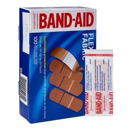 Picture of Adhesive Strip Band-Aid® 1 X 3 Inch Fabric Rectangle Tan Sterile10381370044441