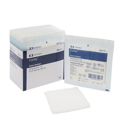 Picture of USP Type VII Gauze Sponge Curity™ Gauze 12-Ply 4 X 4 Inch Square Sterile3033