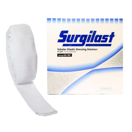 Picture of Elastic Net Retainer Dressing Surgilast® Tubular Elastic 25 Yard Size 6 White Medium Head / Shoulder / Thigh NonSterileGL707