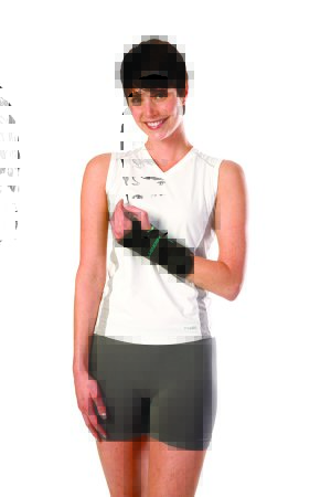 Picture of Wrist Brace AirCast® A2™ Aluminum / Foam / Nylon Left Hand Black Large05WLL