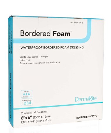 Picture of Foam Dressing BorderedFoam® 6 X 6 Inch Square Adhesive with Border Sterile00297E