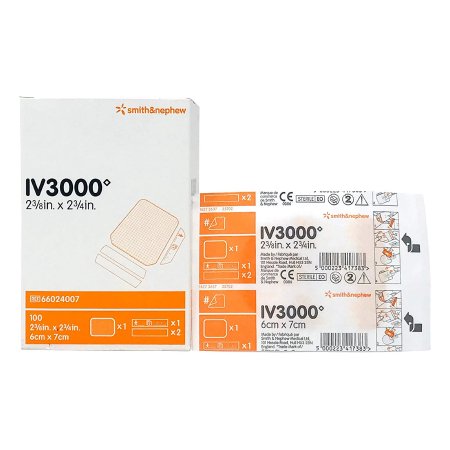 Picture of I.V. Specialty Dressing IV3000 Non-Ported Film 2-3/8 X 2-3/8 Inch Sterile66024007