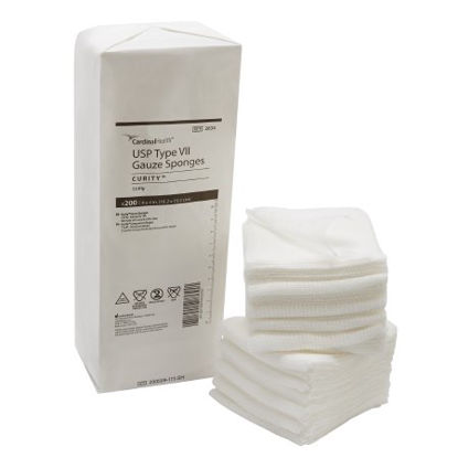 Picture of USP Type VII Gauze Sponge Curity™ Cotton 12-Ply 4 X 4 Inch Square NonSterile2634-