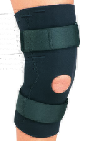 Picture of Knee Brace DonJoy® Economy Large Hook and Loop Strap Closure 21-1/2 to 23-1/2 Inch Thigh Circumference / 15 to 17 Inch Mid-Patella Circumference / 16 to 18 Inch Calf Circumference Left or Right Knee11-0673-4