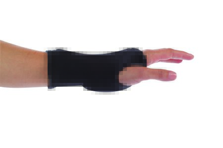 Picture of Resting Wrist / Hand Splint ProCare® IMAK® RSI Universal Pil-O-Splint® Cotton / Flannel / Foam / Plastic Left or Right Hand Blue One Size Fits Most79-87540