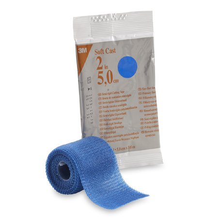 Picture of Cast Tape 3M™ Scotchcast™ Soft Cast 2 Inch X 12 Foot Fiberglass Blue82102B