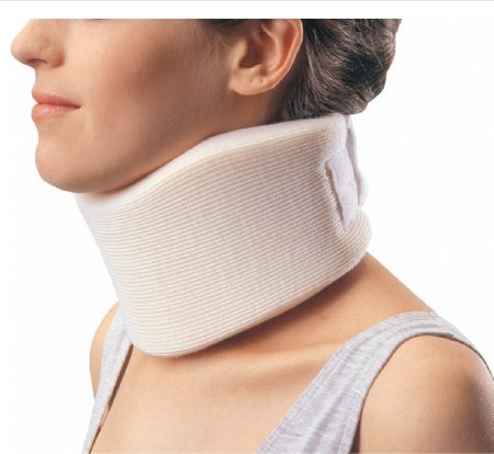 Picture of Cervical Collar ProCare® Form Fit™ Low Contoured / Firm Density Adult Medium One-Piece 4 Inch Height 20 Inch Length 13 to 18 Inch Neck Circumference79-83005