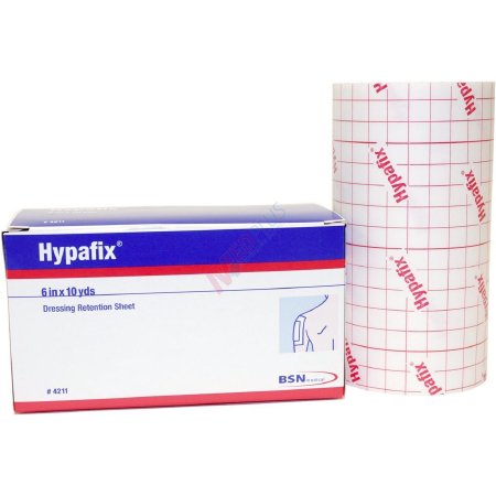 Picture of Dressing Retention Tape with Liner Hypafix® Nonwoven Polyester 6 Inch X 10 Yard White NonSterile4211