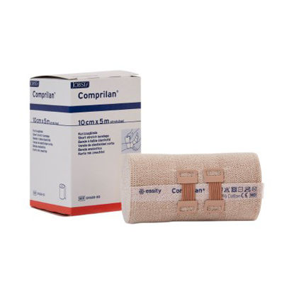 Picture of Compression Bandage Comprilan® 4 Inch X 5-1/2 Yard Standard Compression Clip Detached Closure Tan NonSterile01028000