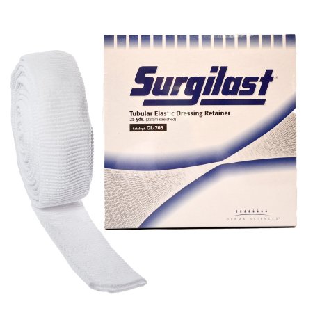 Picture of Elastic Net Retainer Dressing Surgilast® Tubular Elastic 25 Yard Size 5 White Small Head / Shoulder / Thigh NonSterileGL705
