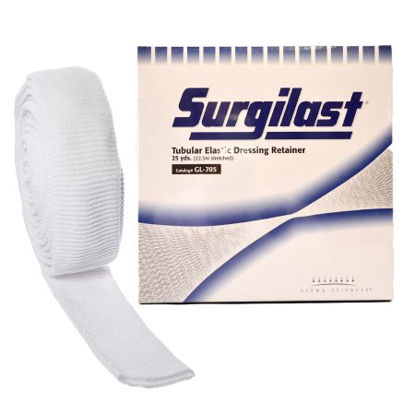 Picture of Elastic Net Retainer Dressing Surgilast® Tubular Elastic 25 Yard Size 5 White Small Head / Shoulder / Thigh NonSterileGL705