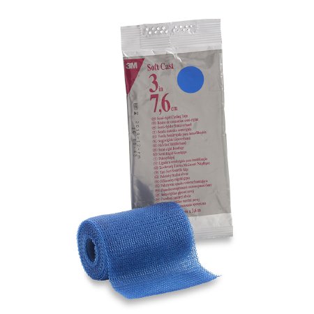 Picture of Cast Tape 3M™ Scotchcast™ Soft Cast 3 Inch X 12 Foot Fiberglass Blue82103B