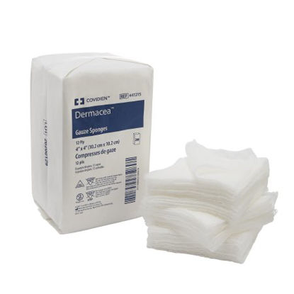 Picture of Gauze Sponge Dermacea™ Cotton 12-Ply 4 X 4 Inch Square NonSterile441215