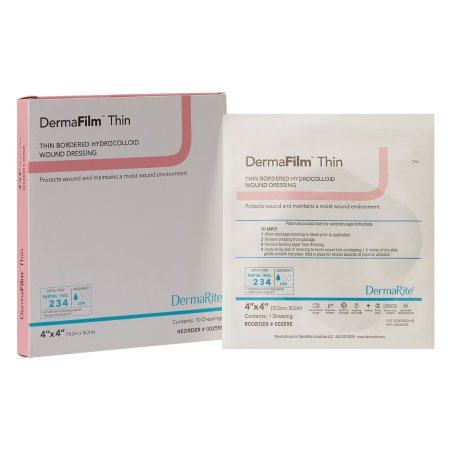Picture of Hydrocolloid Dressing DermaFilm® 4 X 4 Inch Square Sterile00259E