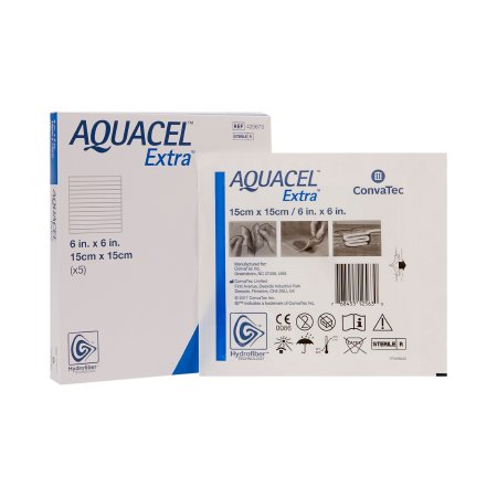 Picture of Hydrofiber Dressing Aquacel® Extra™ Hydrofiber (Sodium Carboxymethylcellulose) 6 X 6 Inch420673
