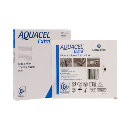 Picture of Hydrofiber Dressing Aquacel® Extra™ Hydrofiber (Sodium Carboxymethylcellulose) 6 X 6 Inch420673