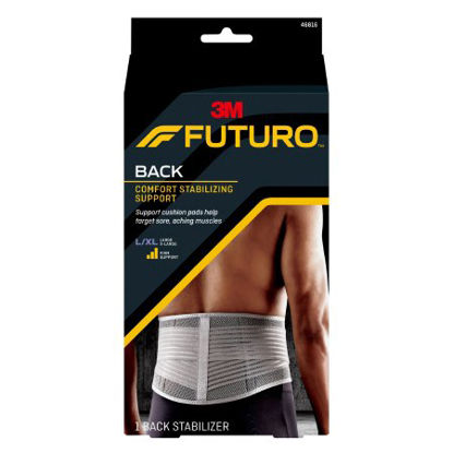 Picture of Back Support 3M™ Futuro™ Comfort Stabilizing Back Support Large / X-Large Hook and Loop Closure 39 to 50 Inch Waist Circumference Adult46816ENR