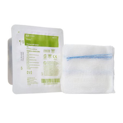 Picture of USP Type VII X-Ray Detectable Gauze Sponge Visitec™ Gauze 16-Ply 4 X 4 Inch Square Sterile7317--