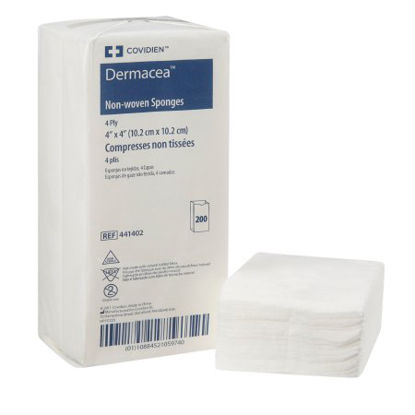 Picture of Nonwoven Sponge Dermacea™ Nonwoven 4-Ply 4 X 4 Inch Square NonSterile441402