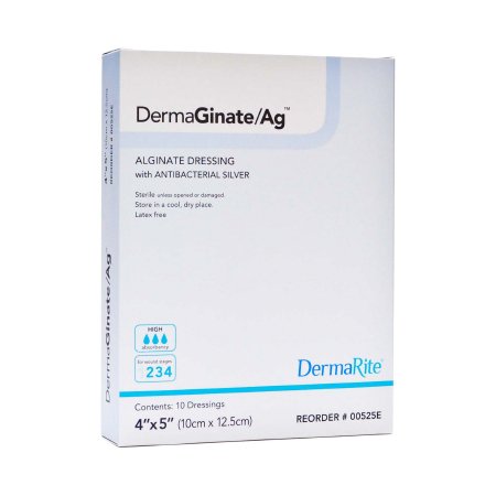 Picture of Silver Alginate Dressing DermaGinate/ Ag™ 4 X 8 Inch Rectangle Sterile00535E