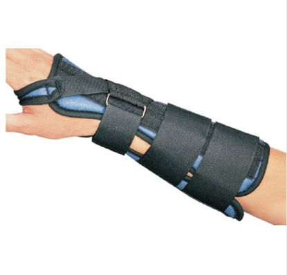 Picture of Wrist Brace ProCare® Aluminum / Foam / Tricot Right Hand Black X-Small79-87422