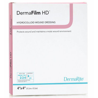Picture of Hydrocolloid Dressing DermaFilm® 4 X 4 Inch Square Sterile00219E