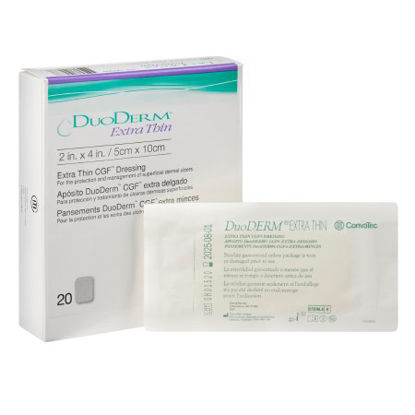 Picture of Hydrocolloid Dressing DuoDERM® Extra Thin 2 X 4 Inch Rectangle Sterile187900