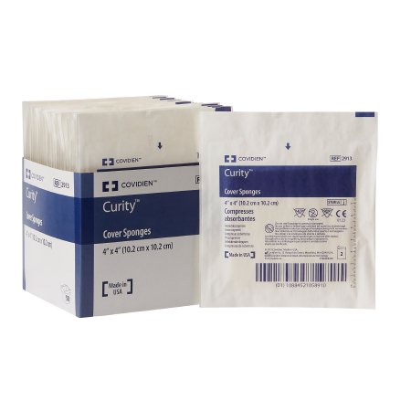 Picture of Nonwoven Sponge Curity™ Nonwoven Cellulose 4-Ply 4 X 4 Inch Square Sterile2913
