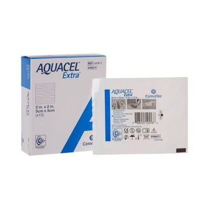 Picture of Hydrofiber Dressing Aquacel® Extra™ Hydrofiber (Sodium Carboxymethylcellulose) 2 X 2 Inch420671