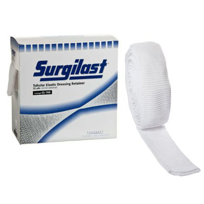 Picture of Elastic Net Retainer Dressing Surgilast® Tubular Elastic 25 Yard Size 7 White Small Chest / Back / Perineum / Axilla NonSterileGL708