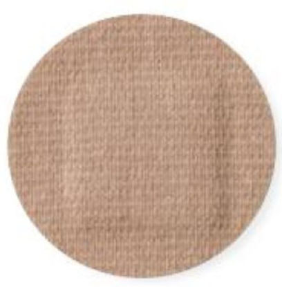 Picture of Adhesive Spot Bandage Curity™ 7/8 Inch Fabric Round Tan Sterile44107