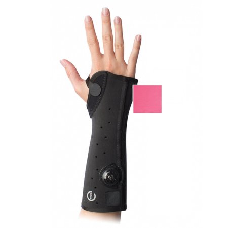 Picture of Wrist / Arm Brace Exos® Short Arm Thermoformable Polymer Right Hand Pink X-Small312-32-4444