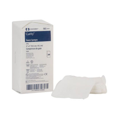 Picture of USP Type VII Gauze Sponge Curity™ Cotton 8-Ply 4 X 4 Inch Square NonSterile2556-