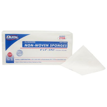 Picture of Nonwoven Sponge Clinisorb Polyester / Rayon 4-ply 4 X 4 Inch Square NonSterile2104