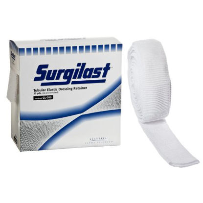 Picture of Elastic Net Retainer Dressing Surgilast® Tubular Elastic 25 Yard Size 8 White Medium Chest / Back / Perineum / Axilla NonSterileGL709