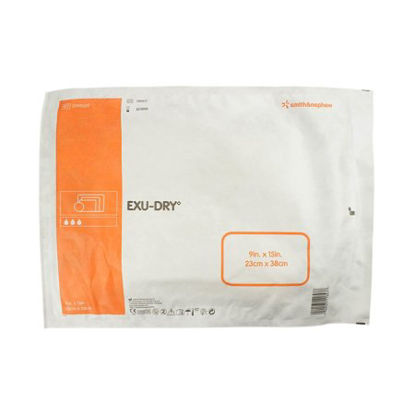 Picture of Wound Dressing Exu-Dry Polyethylene / Rayon / Cellulose 9 X 15 Inch5999009