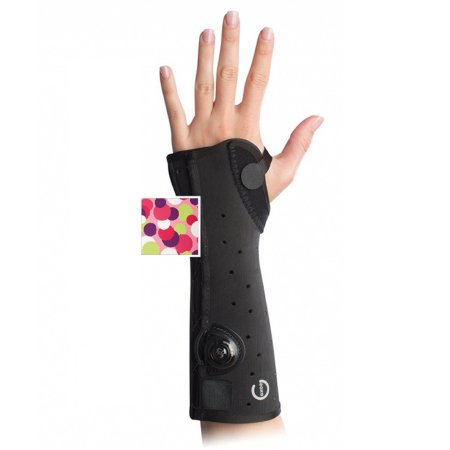 Picture of Wrist / Arm Brace Exos® Short Arm Thermoformable Polymer Left Hand Polka Dot Print Small312-41-3285