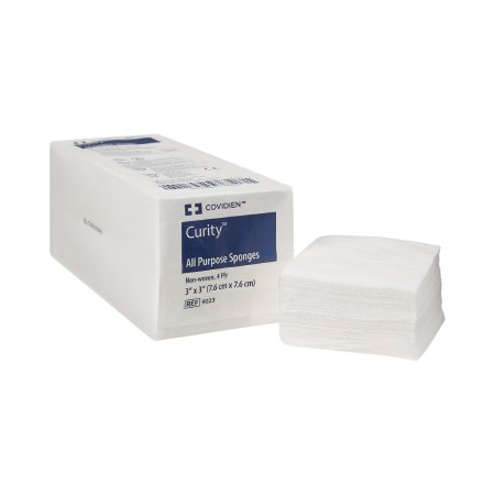 Picture of Nonwoven Sponge Curity™ Polyester / Rayon 4-Ply 3 X 3 Inch Square NonSterile9023