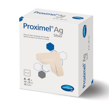 Picture of Silver Silicone Foam Dressing Proximel® Ag 4 X 4 Inch Square Sterile15200000